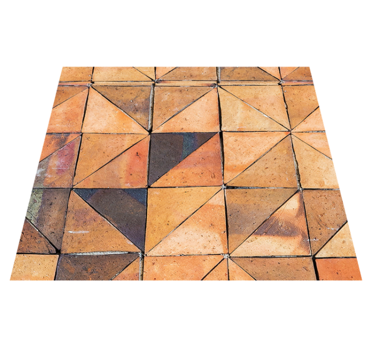 Stone vintage bathroom vinyl rug - TenStickers