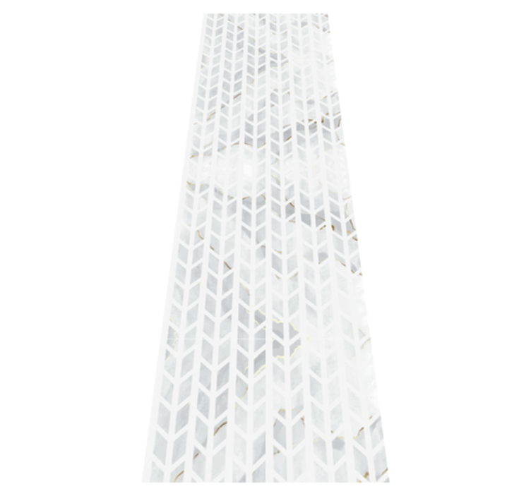 Bathroom vinyl rug small gold marble tiles - TenStickers