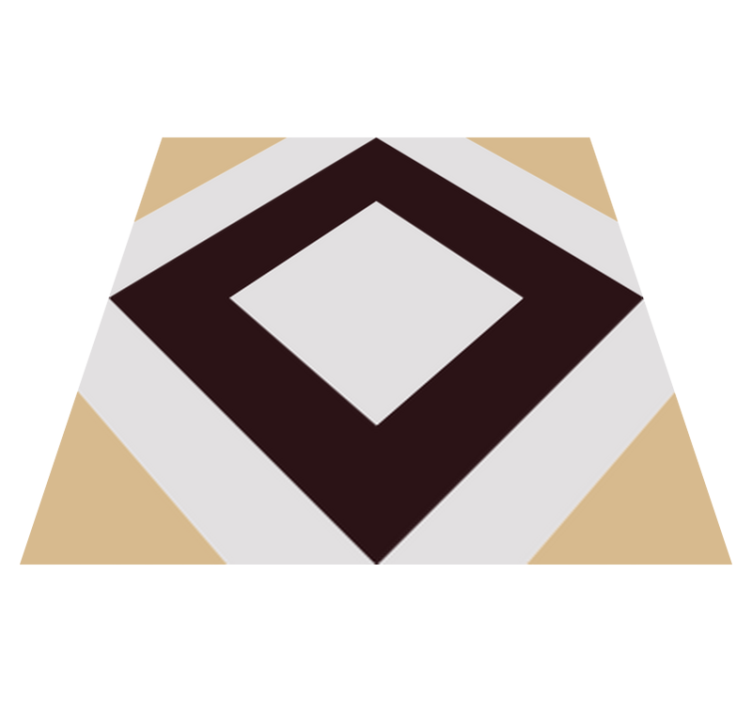 Kitchen vinyl rug squared vintage cement design - TenStickers