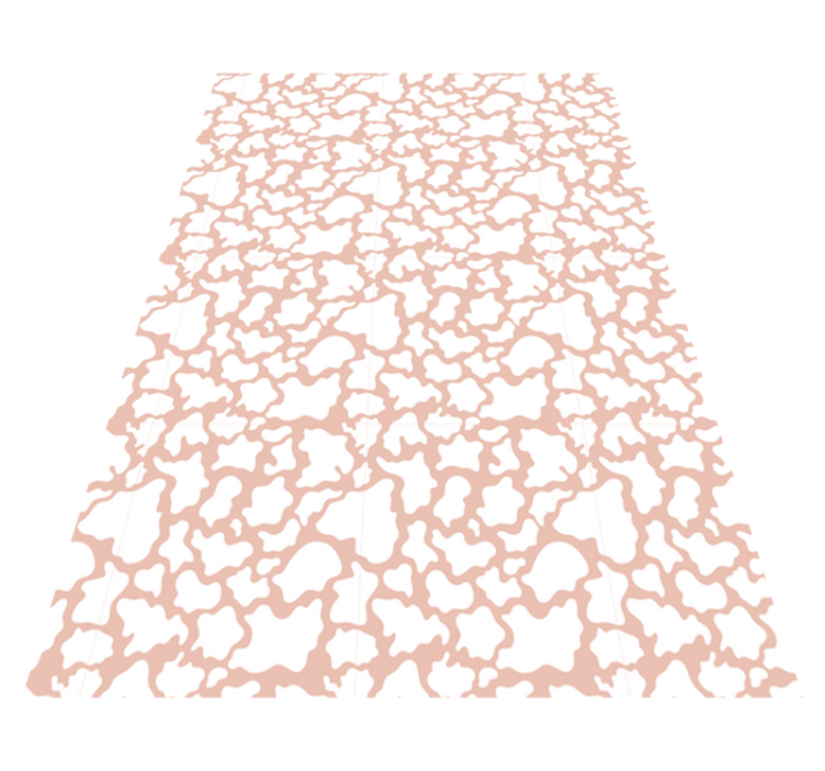 Pink cow animal print vinyl rug - TenStickers