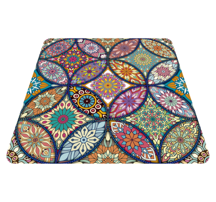 Mandala Motif mandala vinyl rug - TenStickers