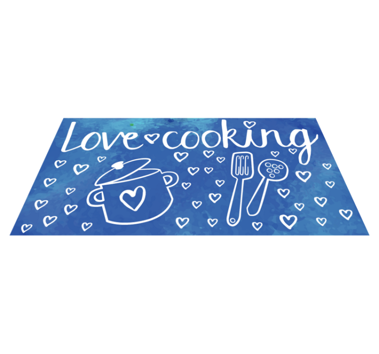 Love Cooking Theme custom rug - TenStickers