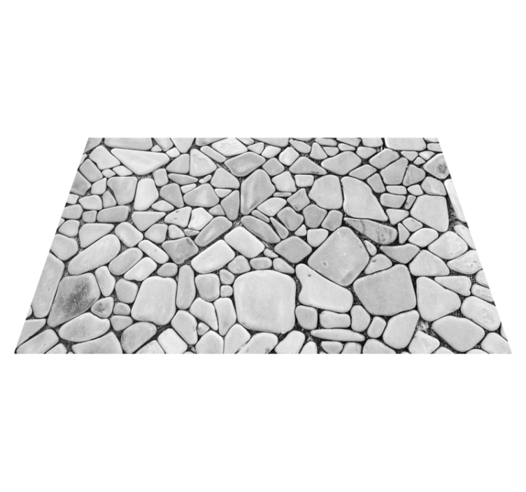 Pebble Stone Design stone effect vinyl rug - TenStickers