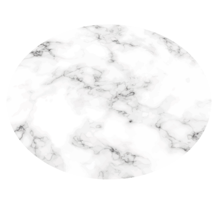 Marble Circle minimal vinyl rug - TenStickers