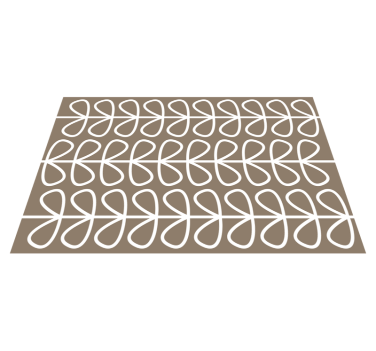 Geometric Loop Pattern geometric vinyl rug - TenStickers