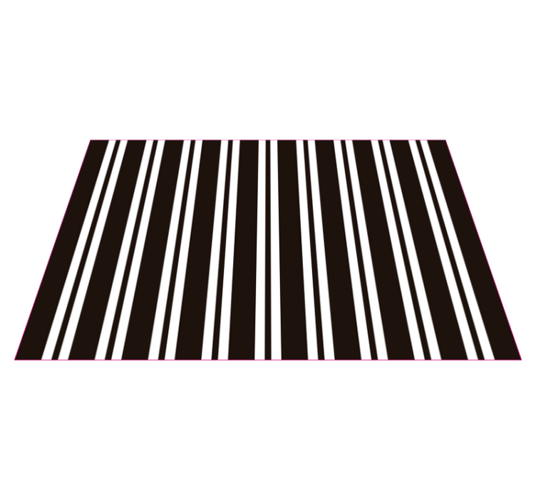Striped Elegance striped vinyl rug - TenStickers