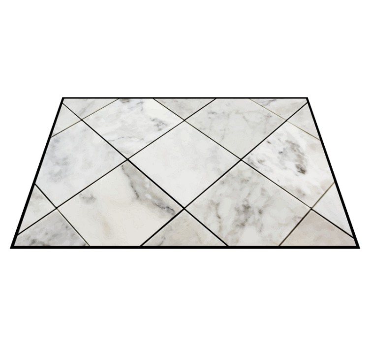Marble Illusion marble vinyl rug - TenStickers