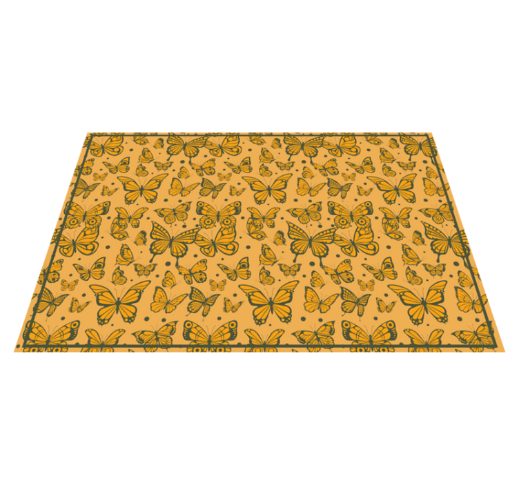 Butterfly Delight animal vinyl rug - TenStickers