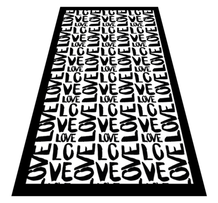 Love and more love custom rug - TenStickers