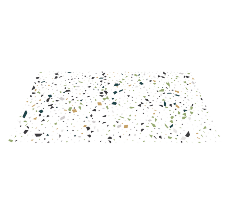 Terrazzo Splatter bathroom vinyl rug - TenStickers