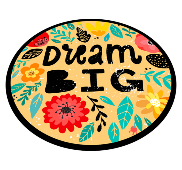 Dream Big Motif custom rug - TenStickers