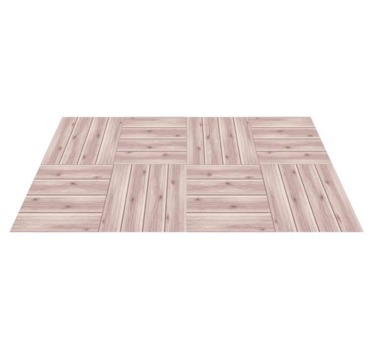 Wood grain pattern wood flooring - TenStickers