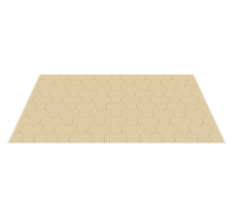 Herringbone Elegance geometric vinyl rug - TenStickers