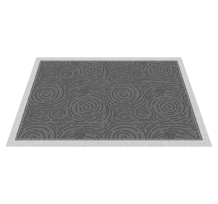Swirling Patterns textured vinyl rug - TenStickers