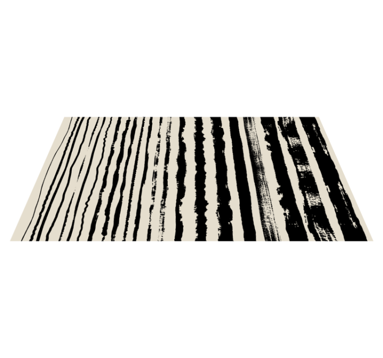 Abstract Monochrome kitchen vinyl rug - TenStickers
