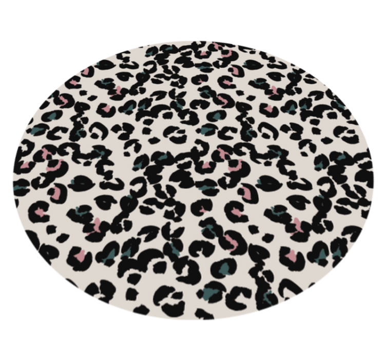 Leopard Spot Pattern animal print vinyl rug - TenStickers