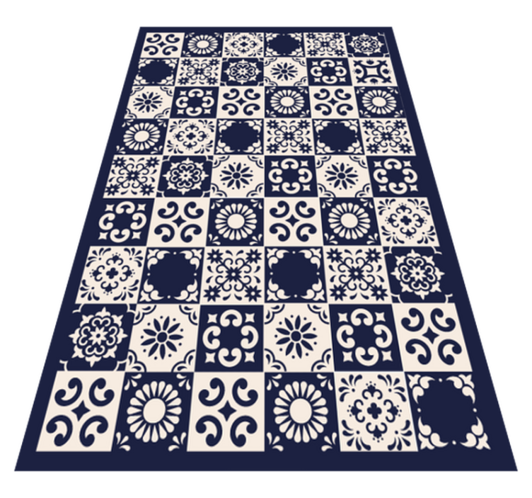 Intricate Tilework tile vinyl rug - TenStickers