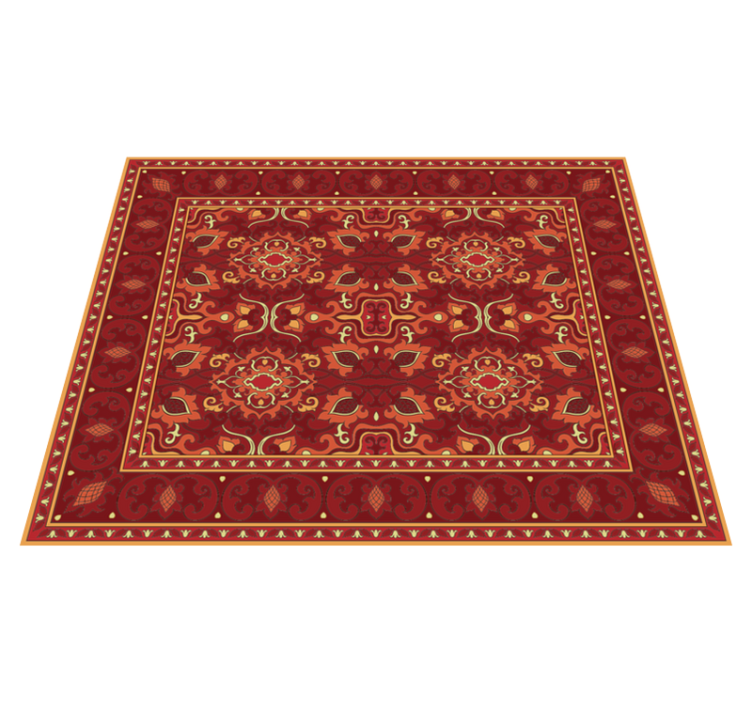 Ornate Medallion mandala vinyl rug - TenStickers