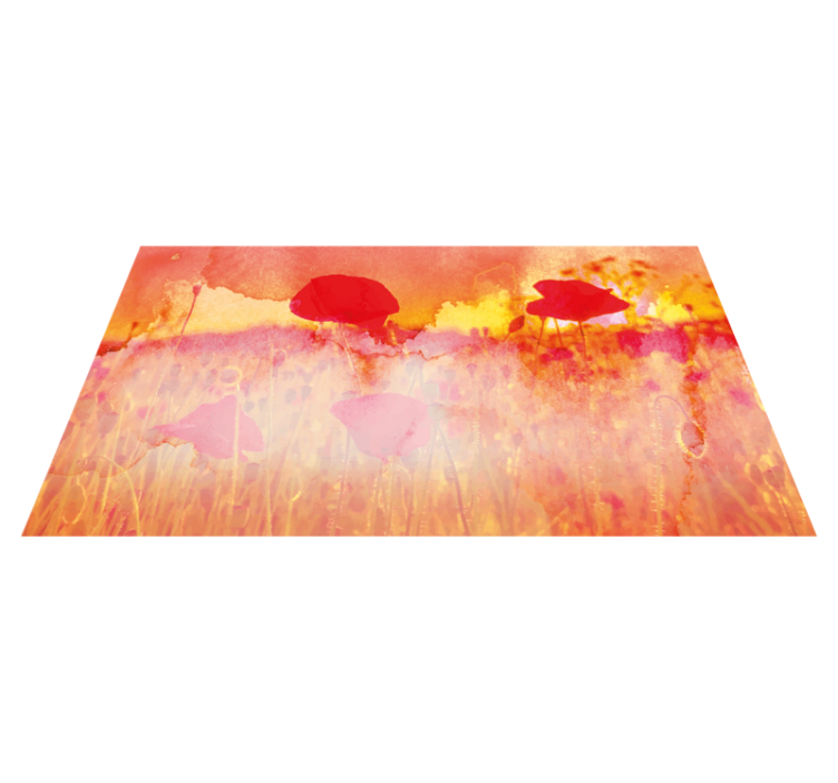 Abstract Meadow nature vinyl rug - TenStickers