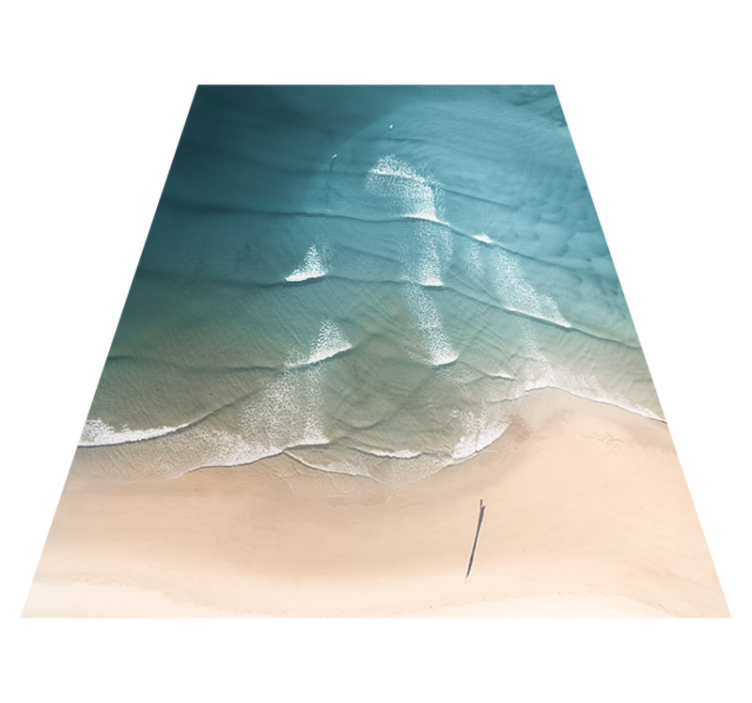 Coastal Shoreline nature vinyl rug - TenStickers
