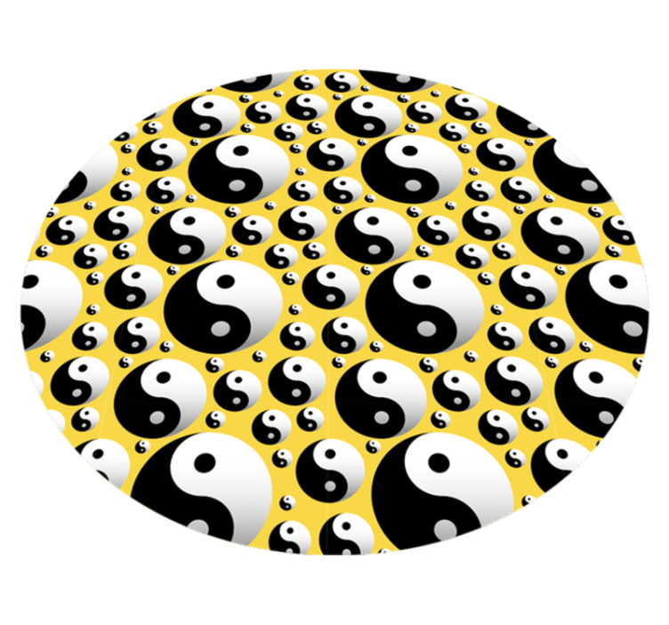 Yin Yang Harmony game vinyl rug - TenStickers