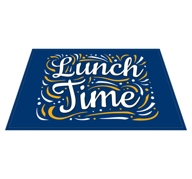 Lunch Time Swirls custom rug - TenStickers