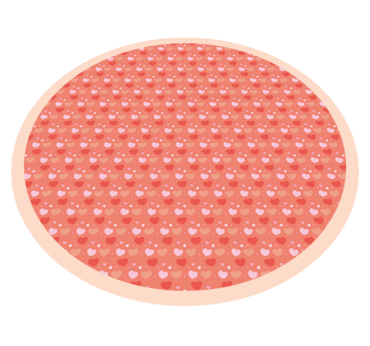 Polka Dot Circle nursery vinyl rug - TenStickers