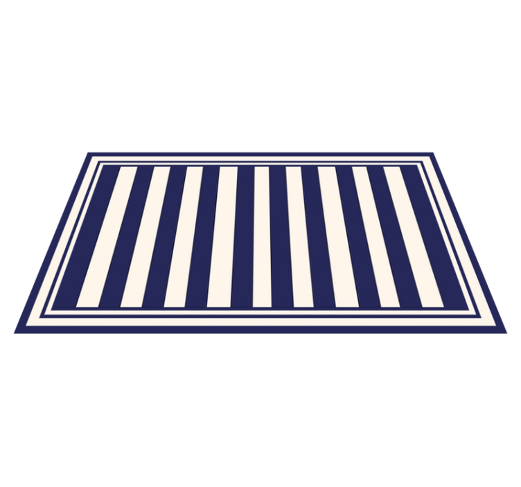 marine blue stripes carpet - TenStickers