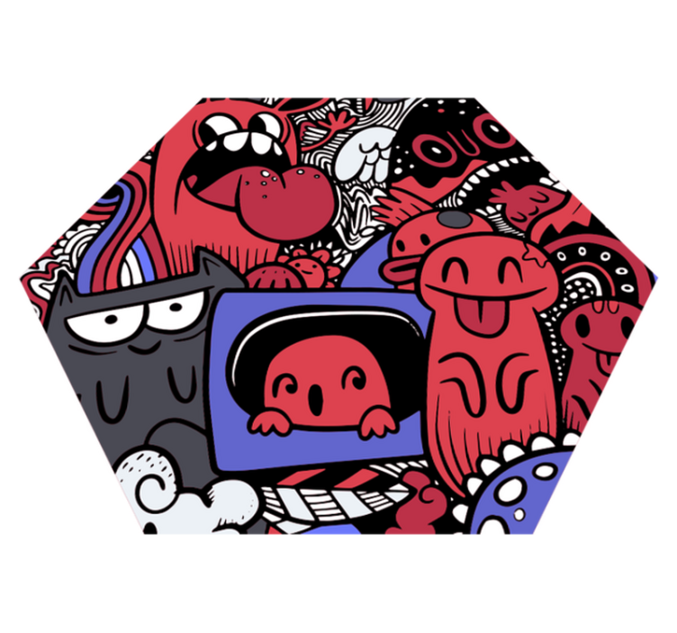 Cool Graffiti teen vinyl rug - TenStickers