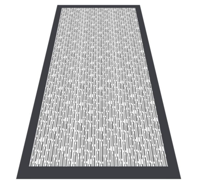 Monochrome Geometric geometric vinyl rug - TenStickers