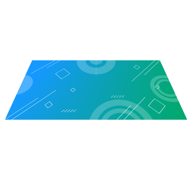 Abstract Geometric Gradient geometric vinyl rug - TenStickers