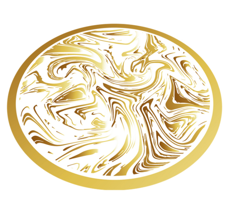 Gold and white marble texture carpet - TenStickers