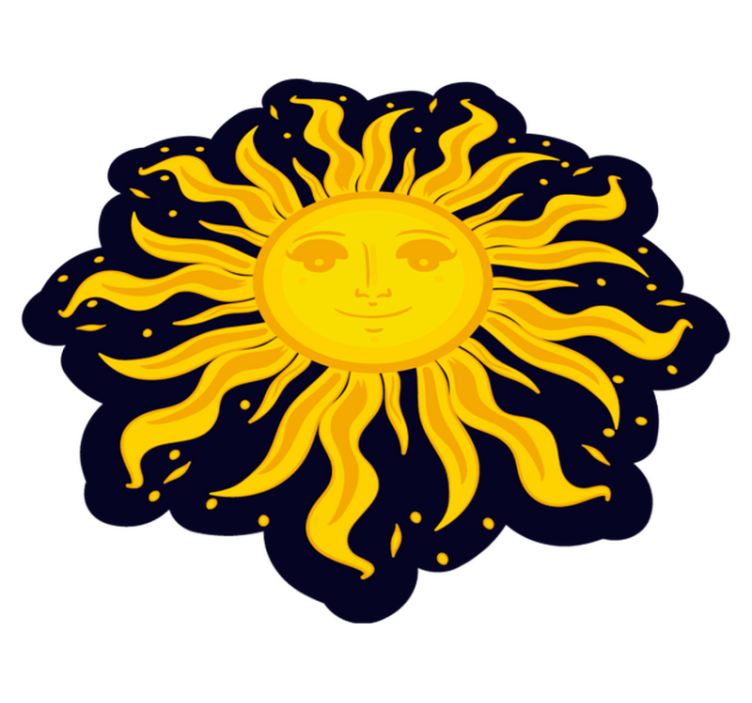 Sunny Disposition nature vinyl rug - TenStickers