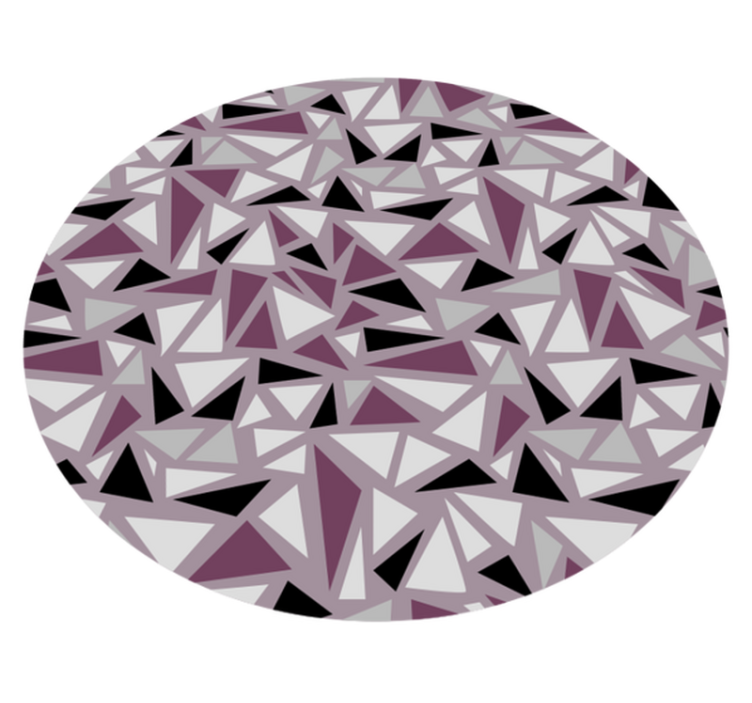 Geometric Triangular Mosaic geometric vinyl rug - TenStickers