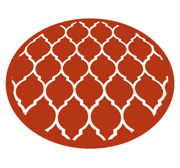 Geometric Trellis geometric vinyl rug - TenStickers