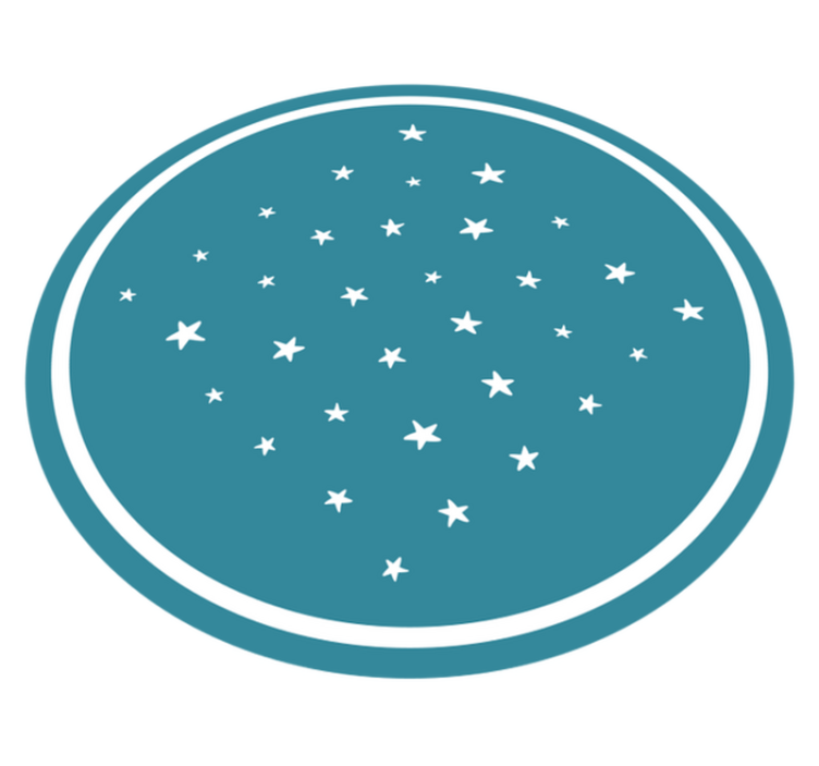 Stellar Motif star vinyl rug - TenStickers