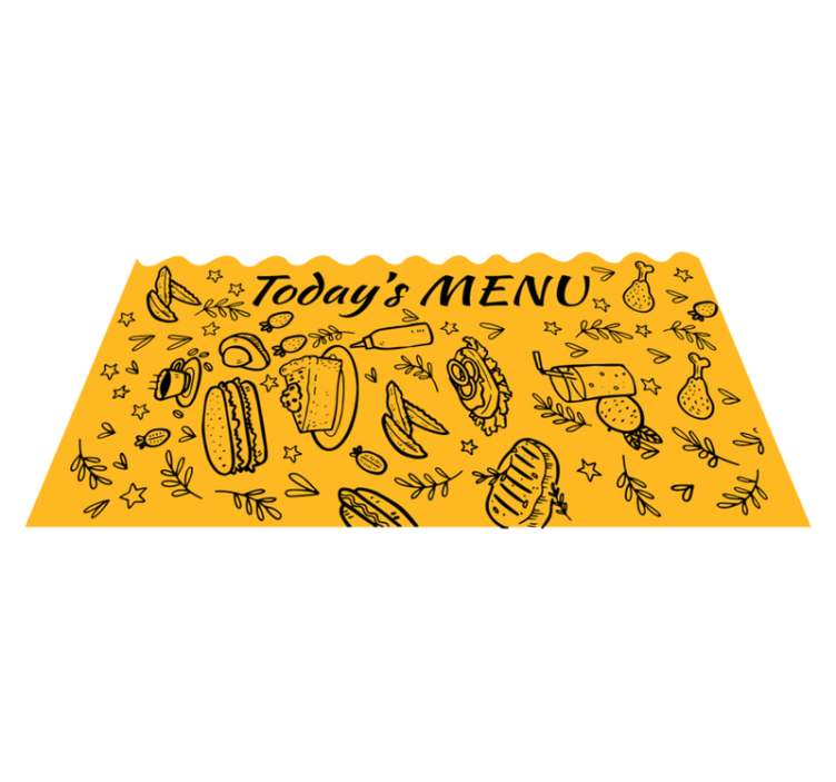 Today's menu kitchen floor tiles - TenStickers