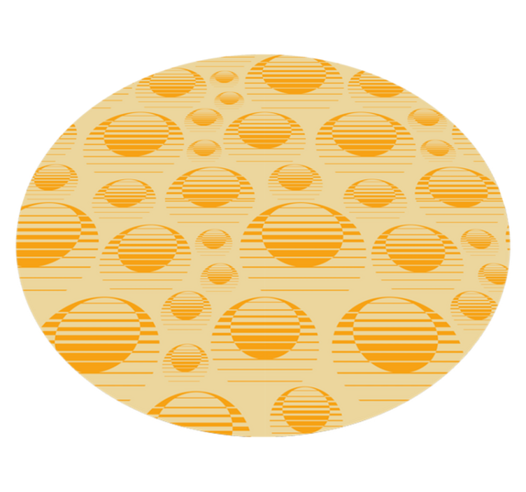Retro Sun draw geometric rugs - TenStickers