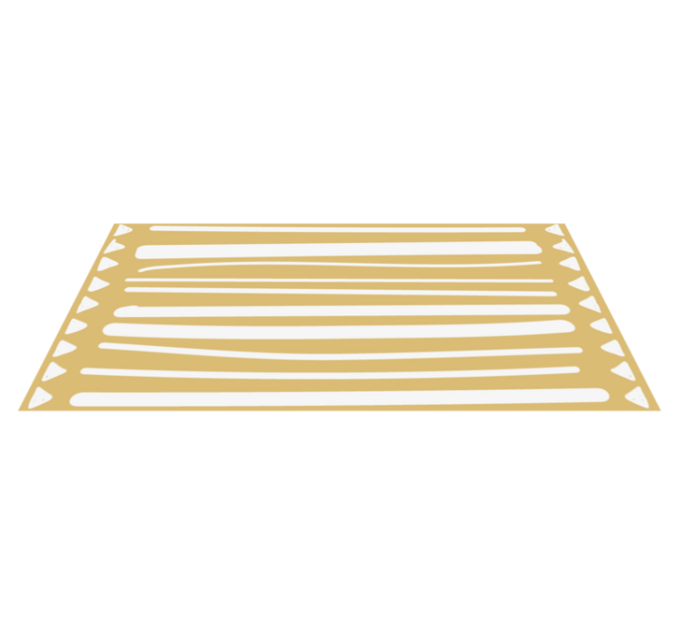 Striped Sunshine striped vinyl rug - TenStickers