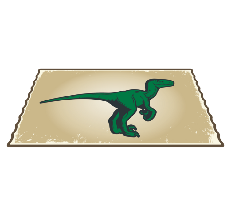 Dinosaur T-Rex character kids vinyl rug - TenStickers