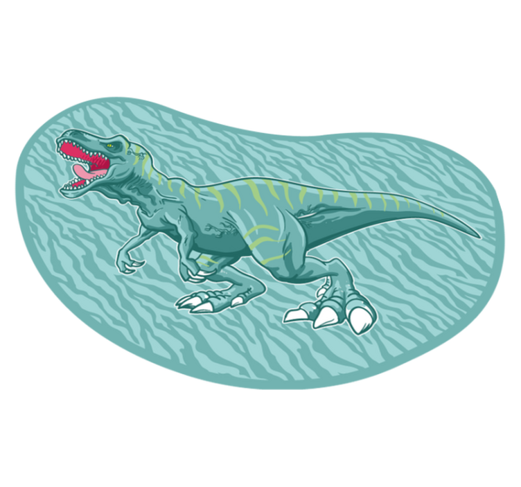 Dinosaur expedition kids vinyl rug - TenStickers
