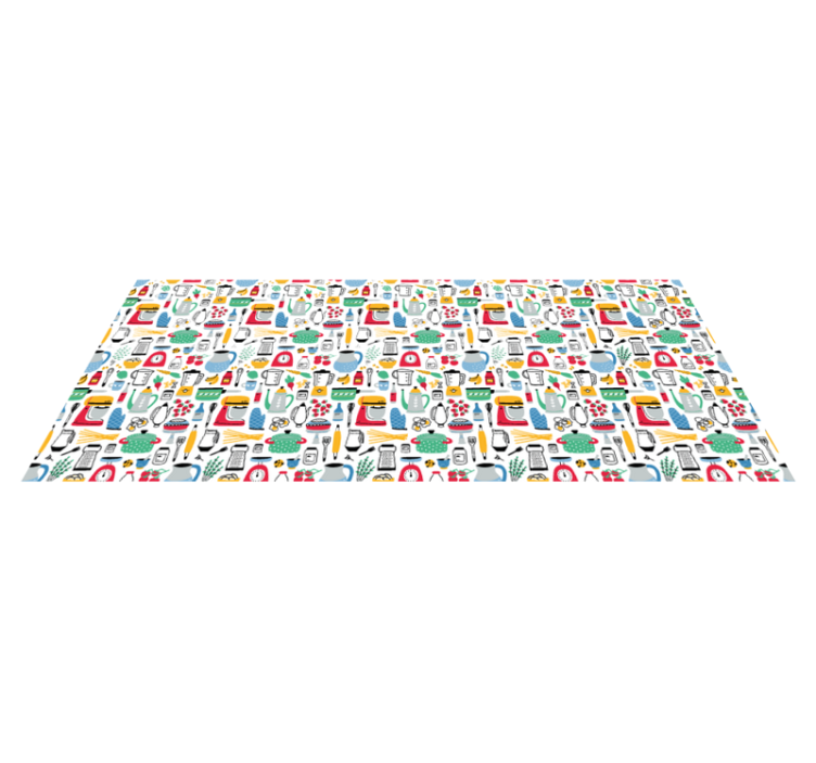 Alphabet Tiles alphabet vinyl rug - TenStickers