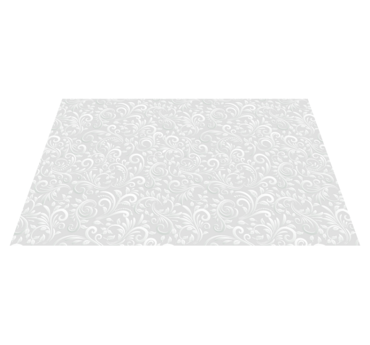 Swirling Elegance textured vinyl rug - TenStickers