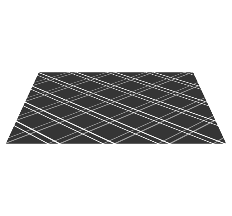 Geometric Line Patterns geometric vinyl rug - TenStickers