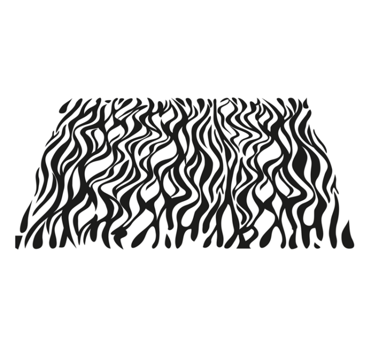 Zebra background animal print vinyl rug - TenStickers