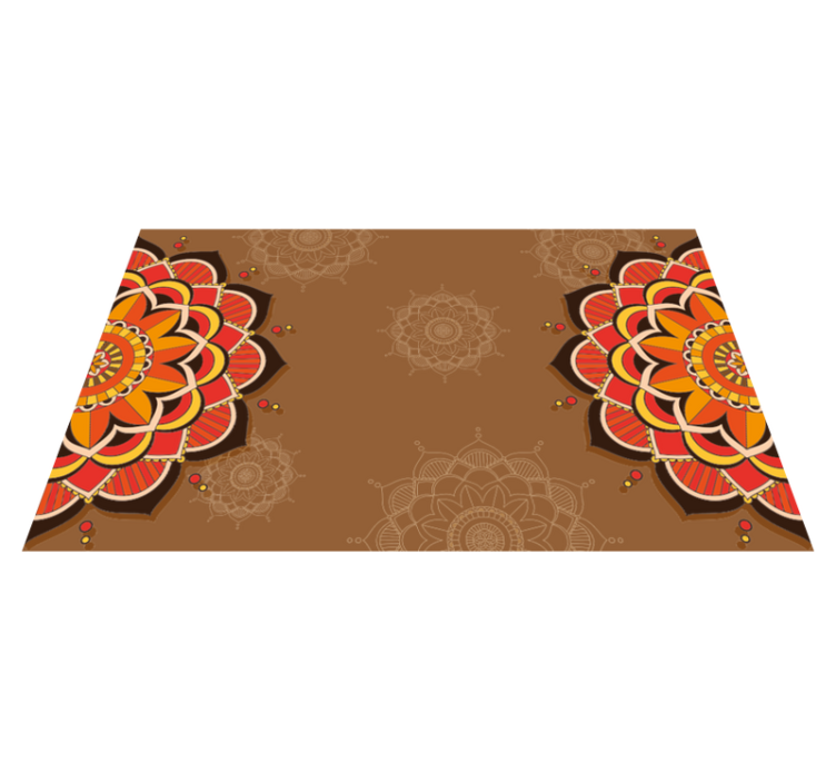Mandala Ornamentation mandala vinyl rug - TenStickers