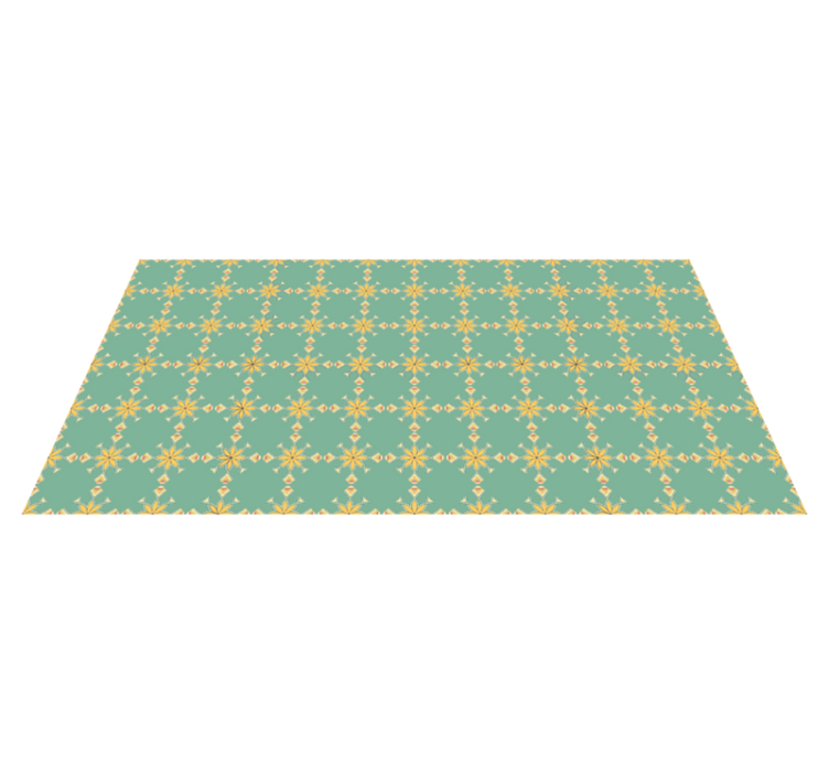 Geometric Kitchen Decor kitchen vinyl rug - TenStickers