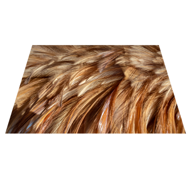 Swirling Fur animal print vinyl rug - TenStickers