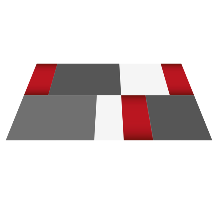 Minimalist Blocks minimal vinyl rug - TenStickers