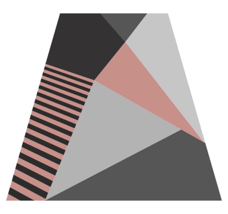 Pink and grey geometric modern geometric rugs - TenStickers